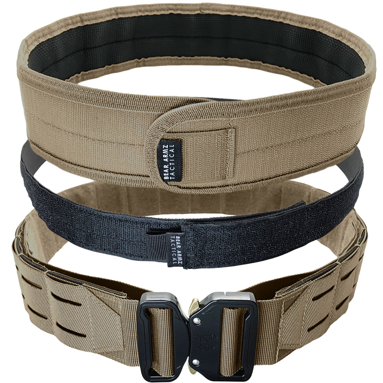 Bear Armz Tactical Battle Belt | Molle Riggers Belt | War Belt | Heavy Duty Pad