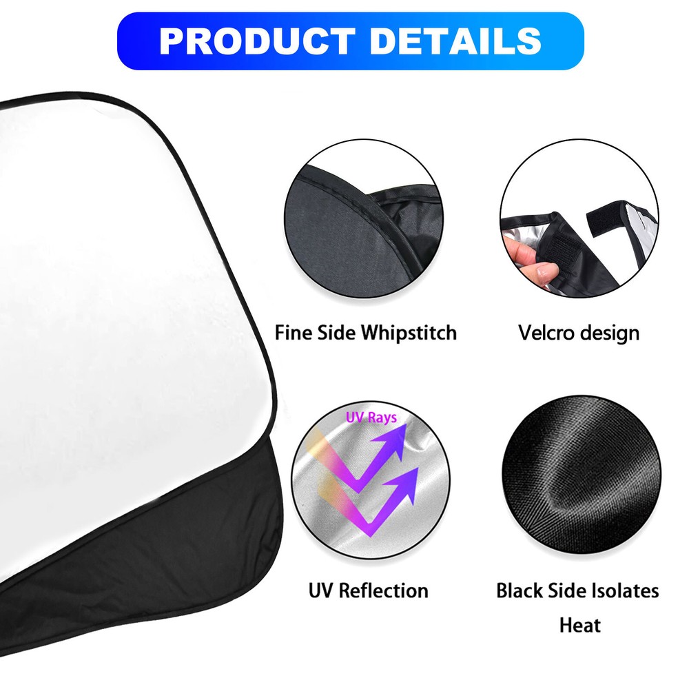 For Mini Cooper 15-23 Foldable Windshield Sun Shade Union Jack Front Visor Cover