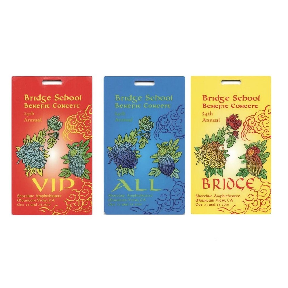 24th Annual Bridge School Benefit Backstage Pass Mountain View 2010 Bundle 2 ...