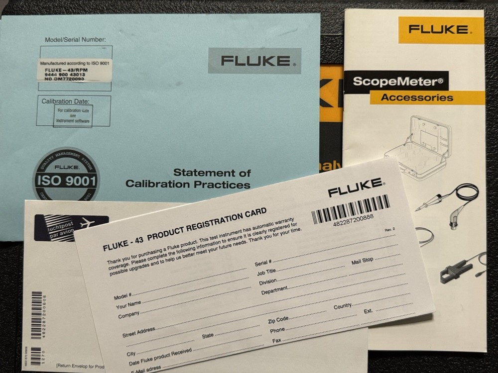 Fluke 43R Power Quality Analyzer Kit
