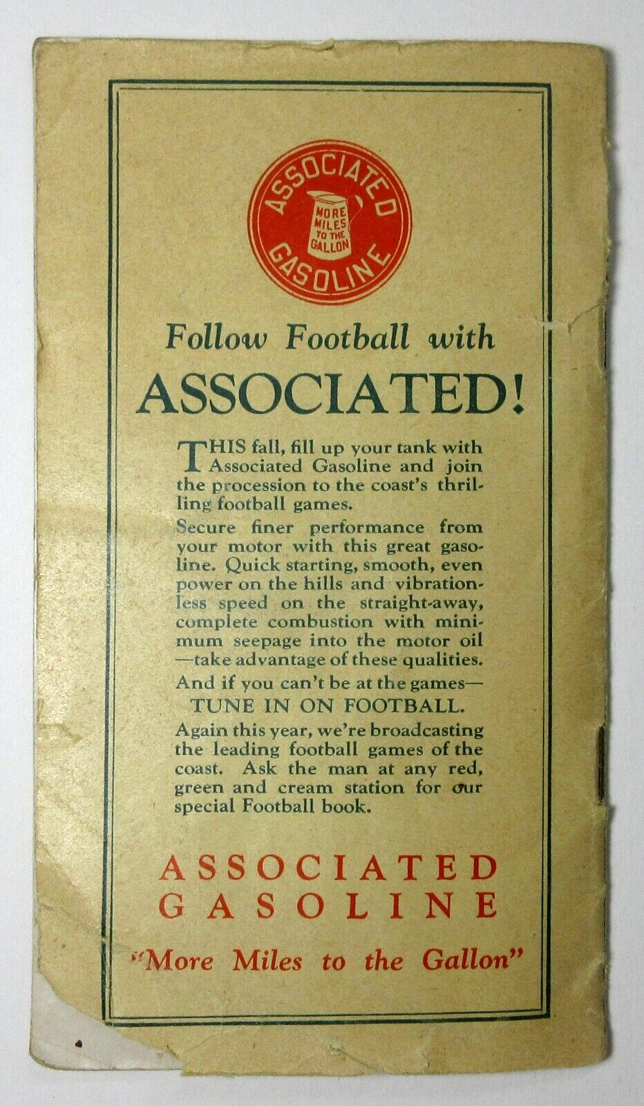 Associated Oil Advertising Booklet Presidential Election Cycol Ethyl Gas 1929