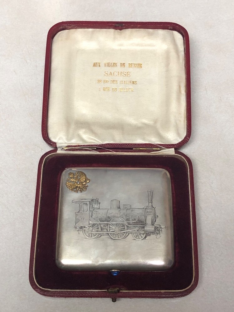 Imperial presentation russian silver cigarette case