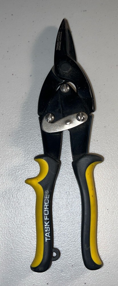 Task Force Aviation Snips - Chrome Vanadium - Yellow/Black Handle - 10”