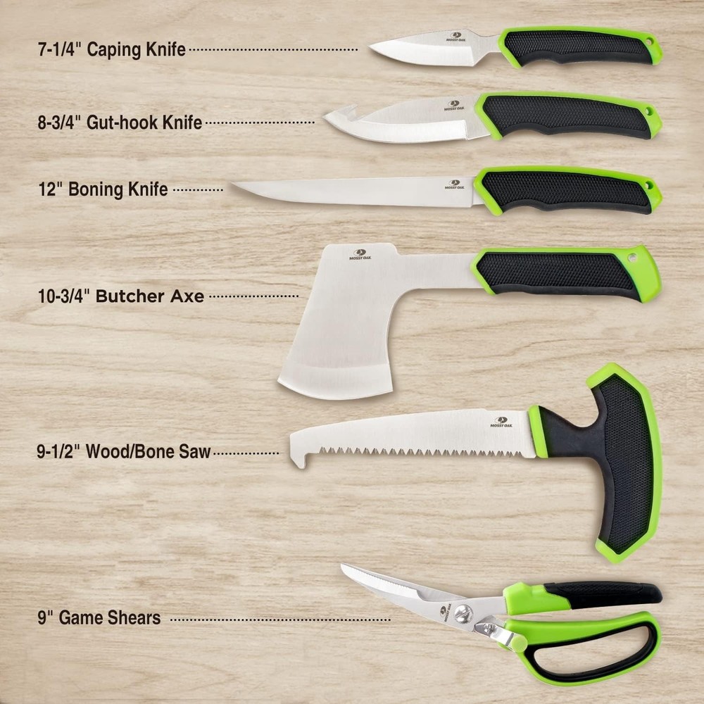 Sturdy 10-Piece Field Dressing Kit for Hunters - Essential Game Processing Tools