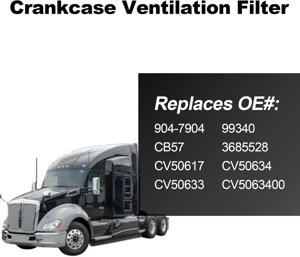 Crankcase Ventilation Filter Compatible with Cummins ISX OE# 904-7904,