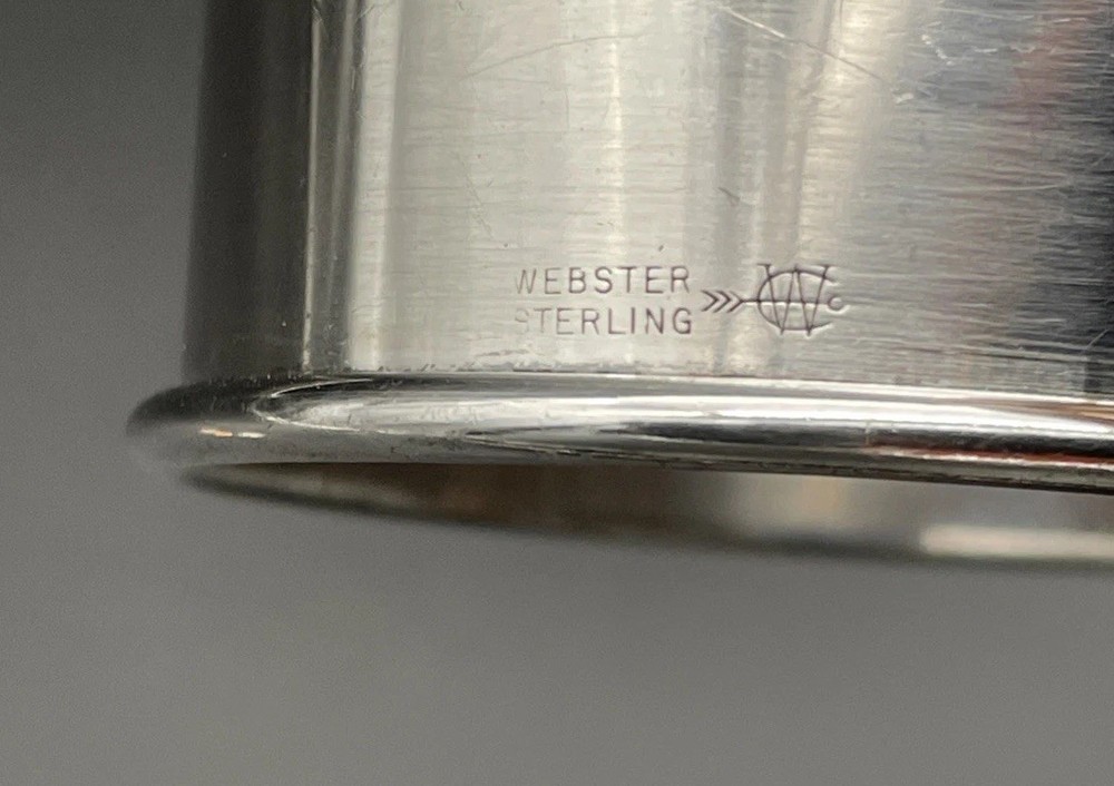 Sterling Silver Napkin Ring Engraved Name “Gordon” Webster