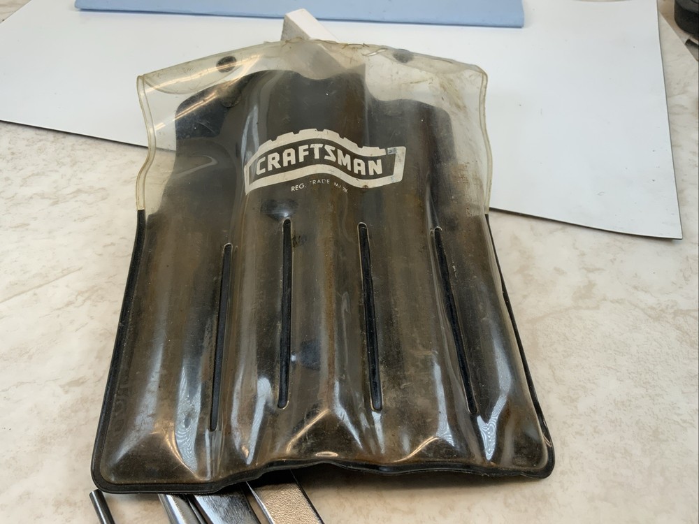 CRAFTSMAN 4302, 5pc PUNCH & CHISEL Set, Dusty Case, USA Made