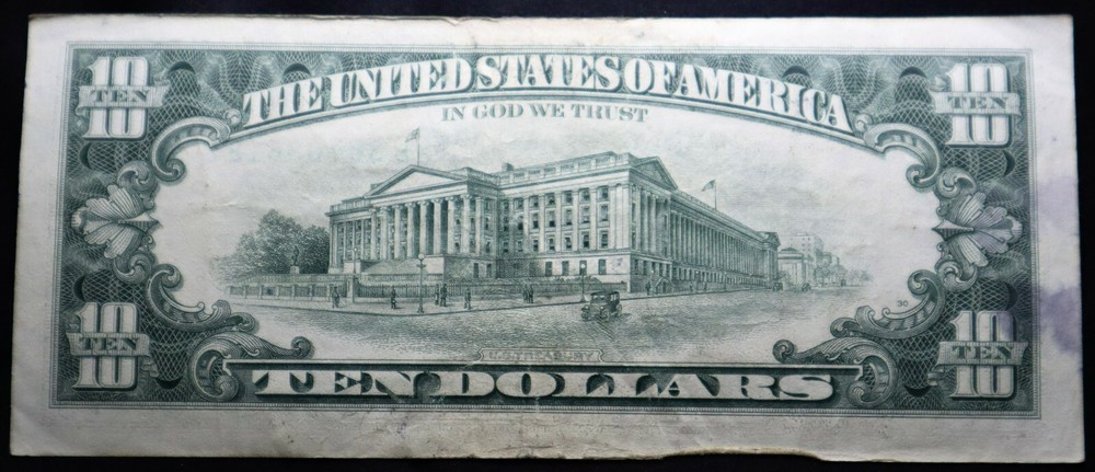 1995 $10 Offset Printing Error On Front 5 AMAZING NOTES, ALMOST UNCIRCULATED