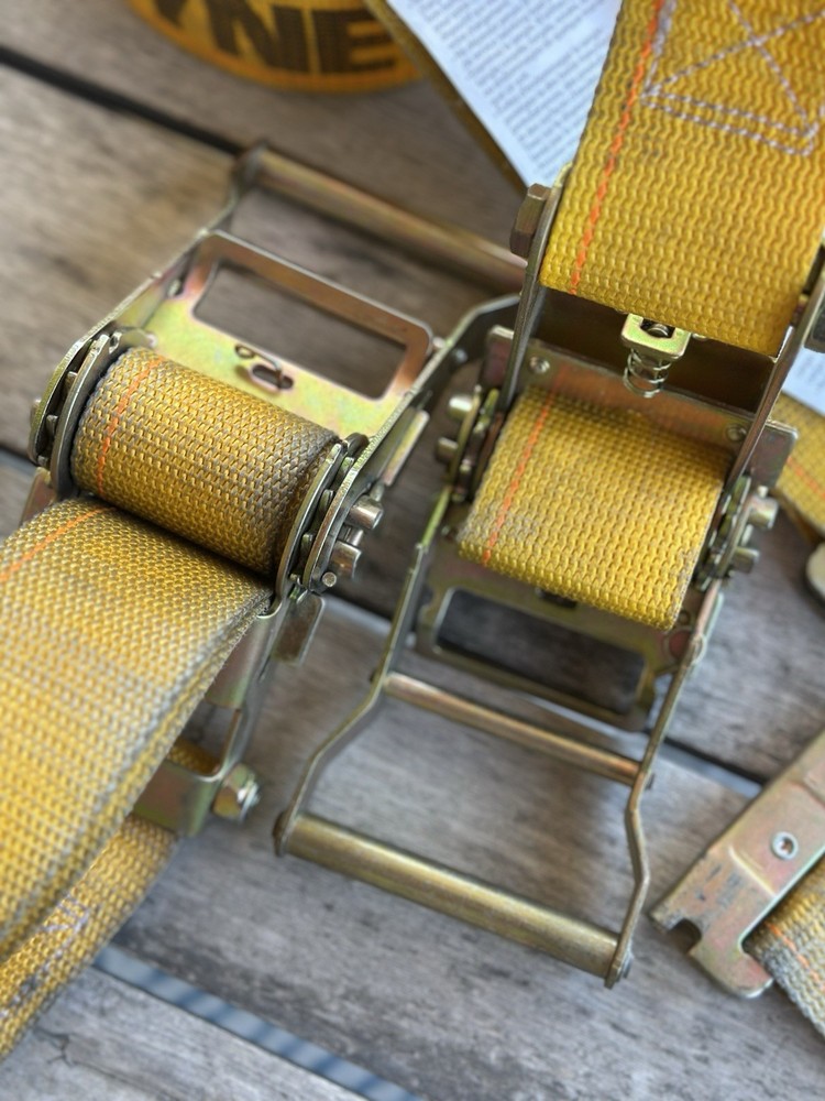 2 - Kinedyne E-Track Ratchet Strap 12'LX2" /1000lbs work load