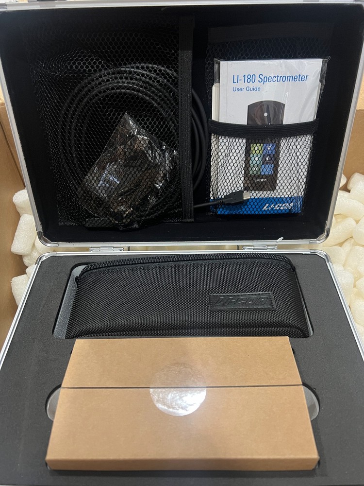 LI-COR LI-180 Spectrometer Light Meter PAR PPFD Analyzer w/ Case Kit
