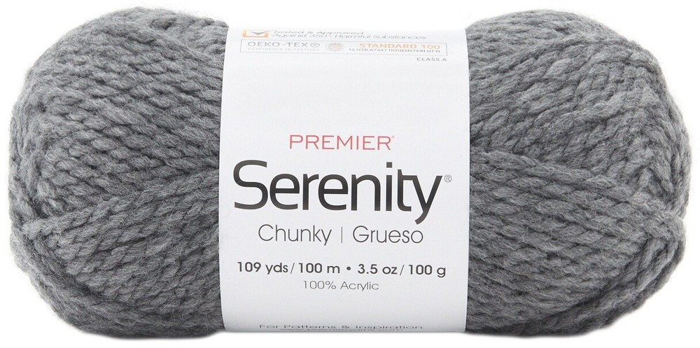 Premier Serenity Chunky Yarn-Smoke - 3 Pack
