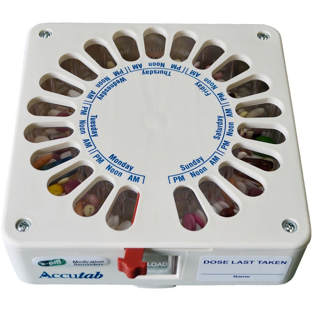 e-pill Accutab Pill Dispenser - Up to 3 Times Per Day - Large Capacity