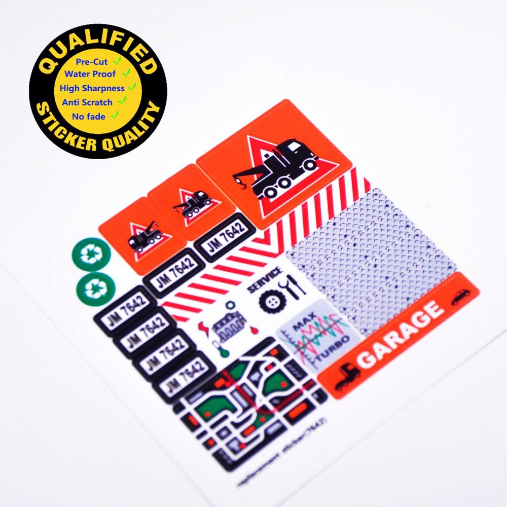 Replacement sticker for set 7642 Precut sticker