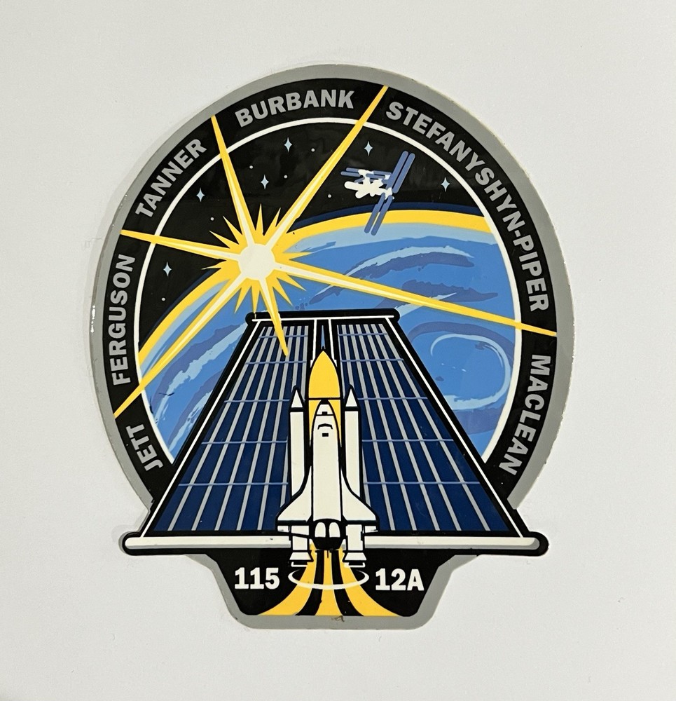 NASA Space Shuttle STS-115 Mission Patch Sticker Authentic