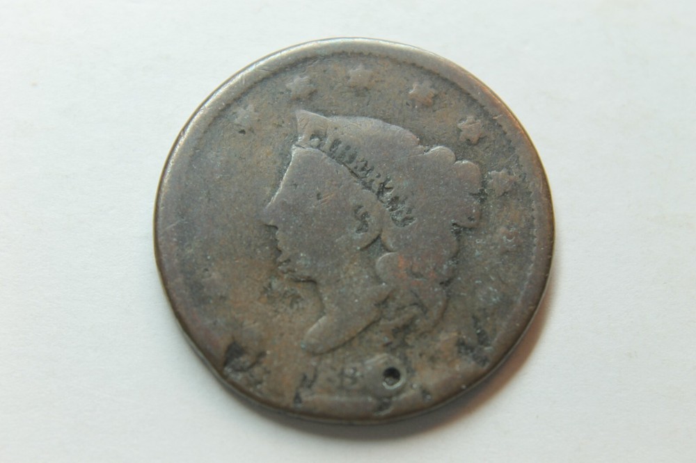 183? US Large Cent - Young Head(?) - Holed