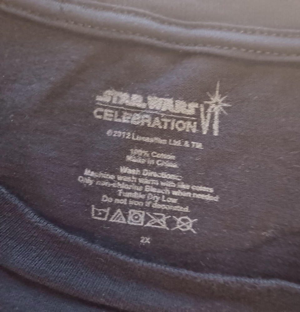Star Wars Celebration VI Tee Shirt- 2XL