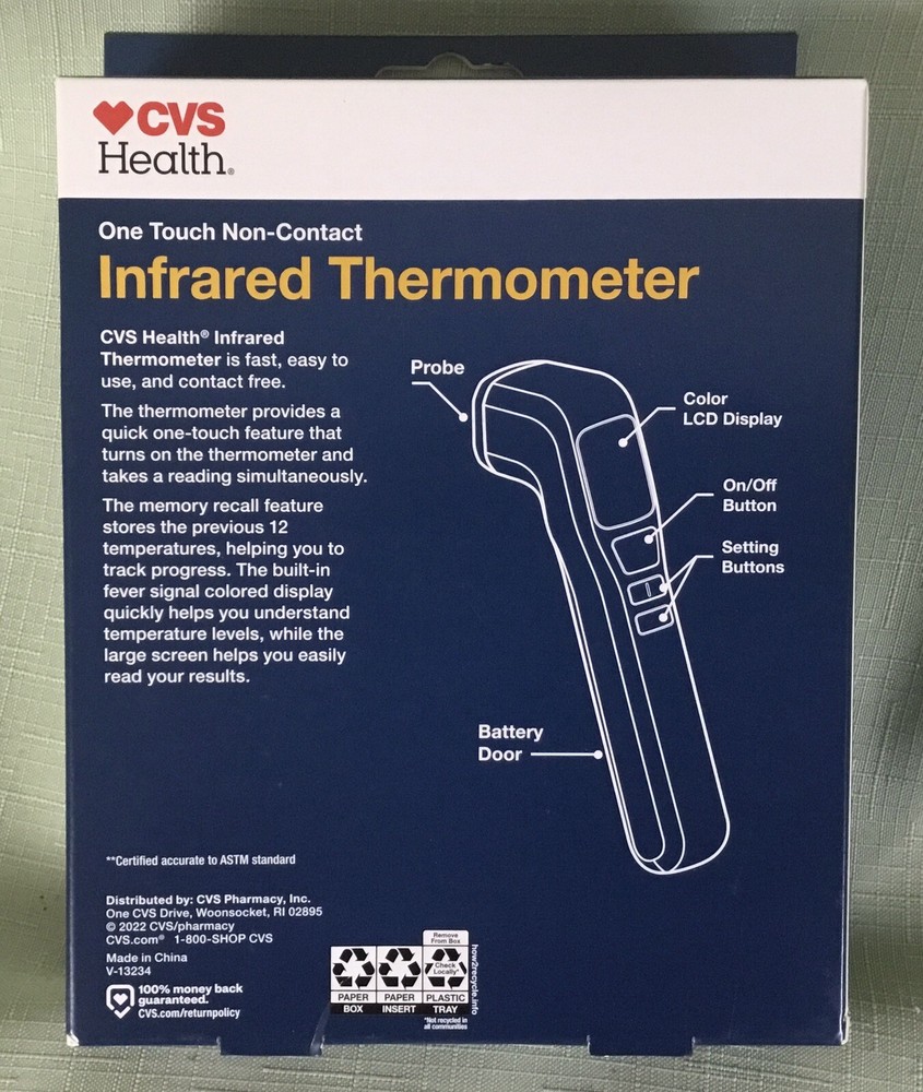 C.V.S. NON TOUCH INFLARED THERMOMETER