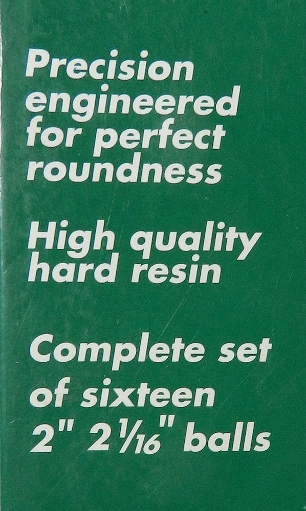 BILLIARD POOLTABLE BALLS COMPLETE SET in BOX RESIN