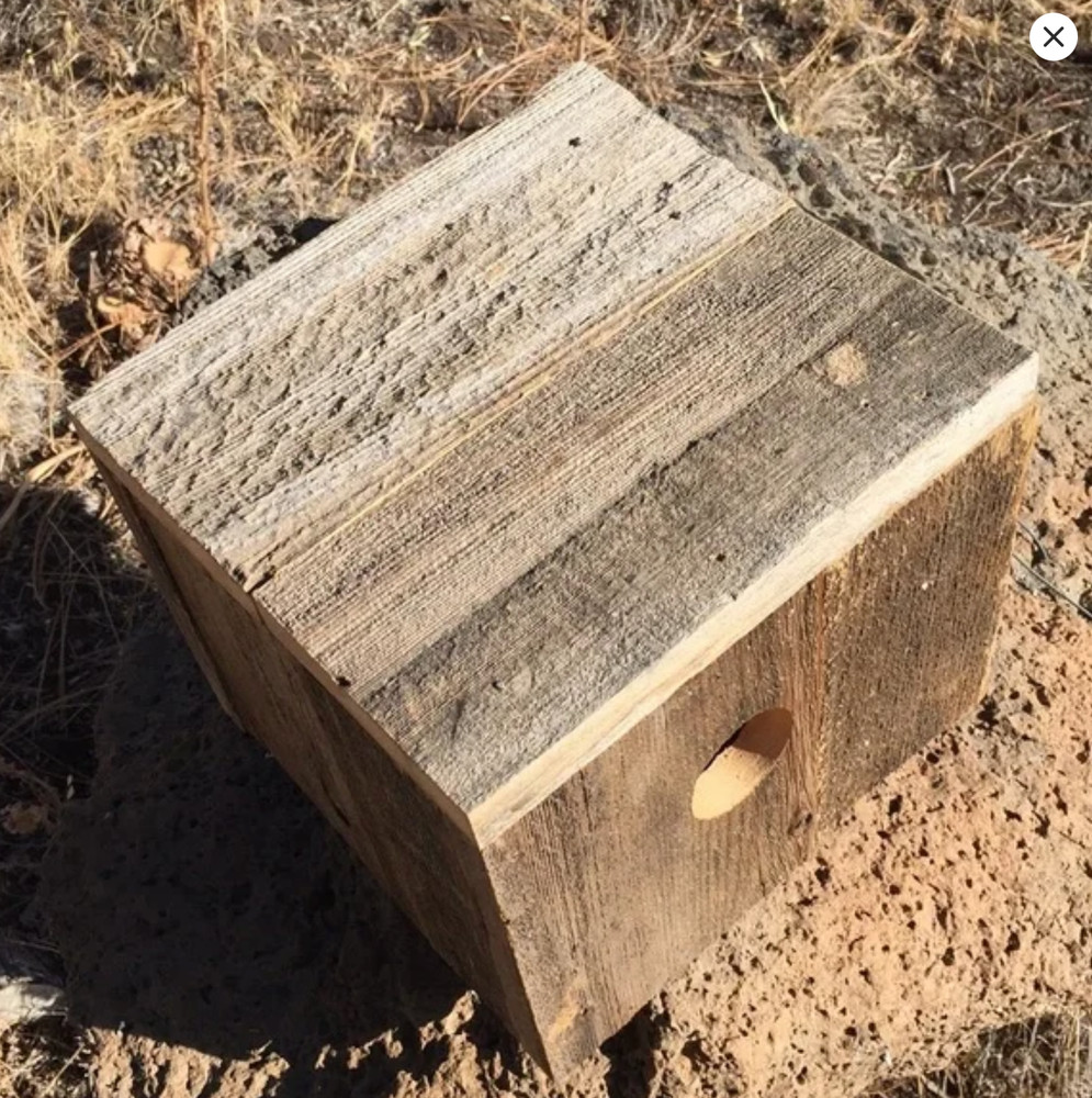 Handmade Rustic Barn Wood Birdhouse Nesting Box 8 x 8