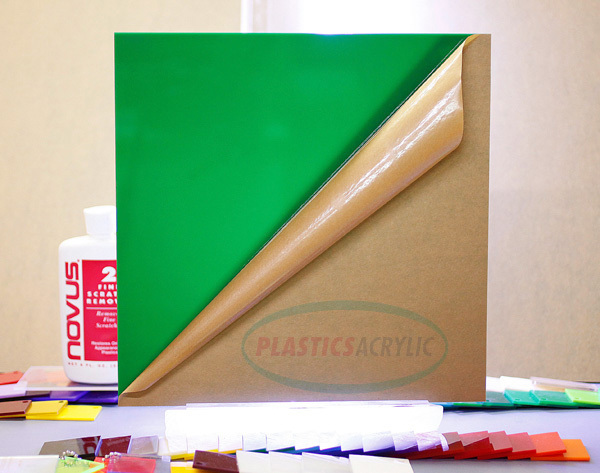 Green Translucent/Solid Acrylic Plexiglass sheet 1/16" x 6" x 12" #2108