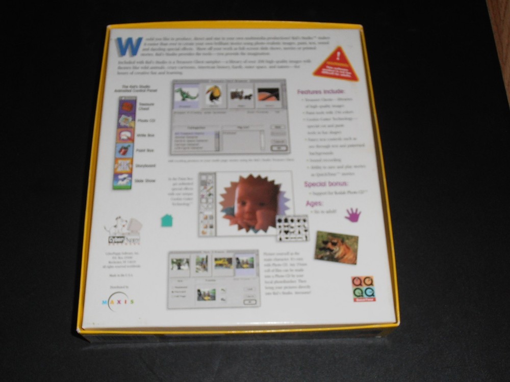 Kids Studio (Mac, 1993) Rare