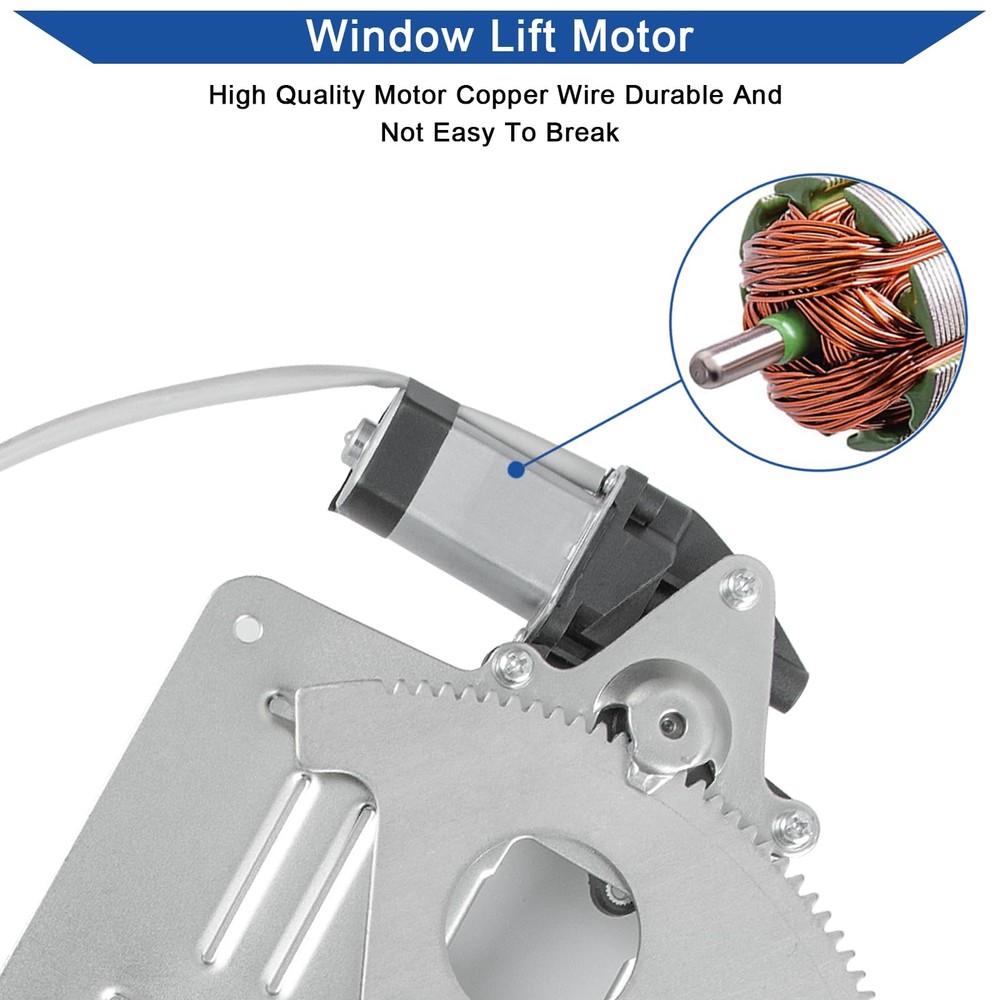 741-844 Front Left Driver Side Power Window Regulator with Motor,...