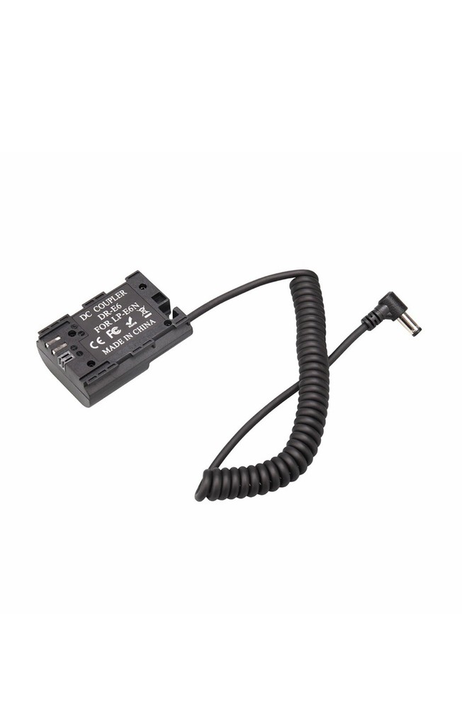 Decoded LP-E6 Dummy Battery DR-E6 DC Coupler Cable For Canon 70D 80D 90D 5DSR R