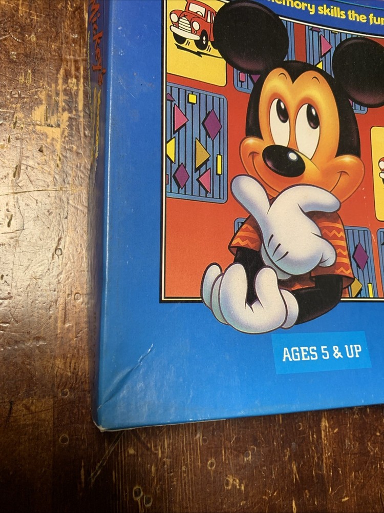 Disney Mickey’s Memory Challenge Vintage Computer 3.5” Game Disk -IBM, PC, Tandy