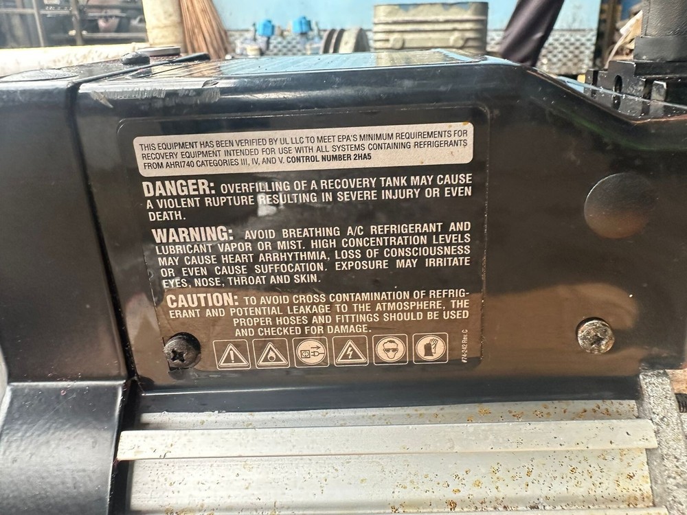 CPS REFRIGERANT RECOVERY SYSTEM MODEL TR21