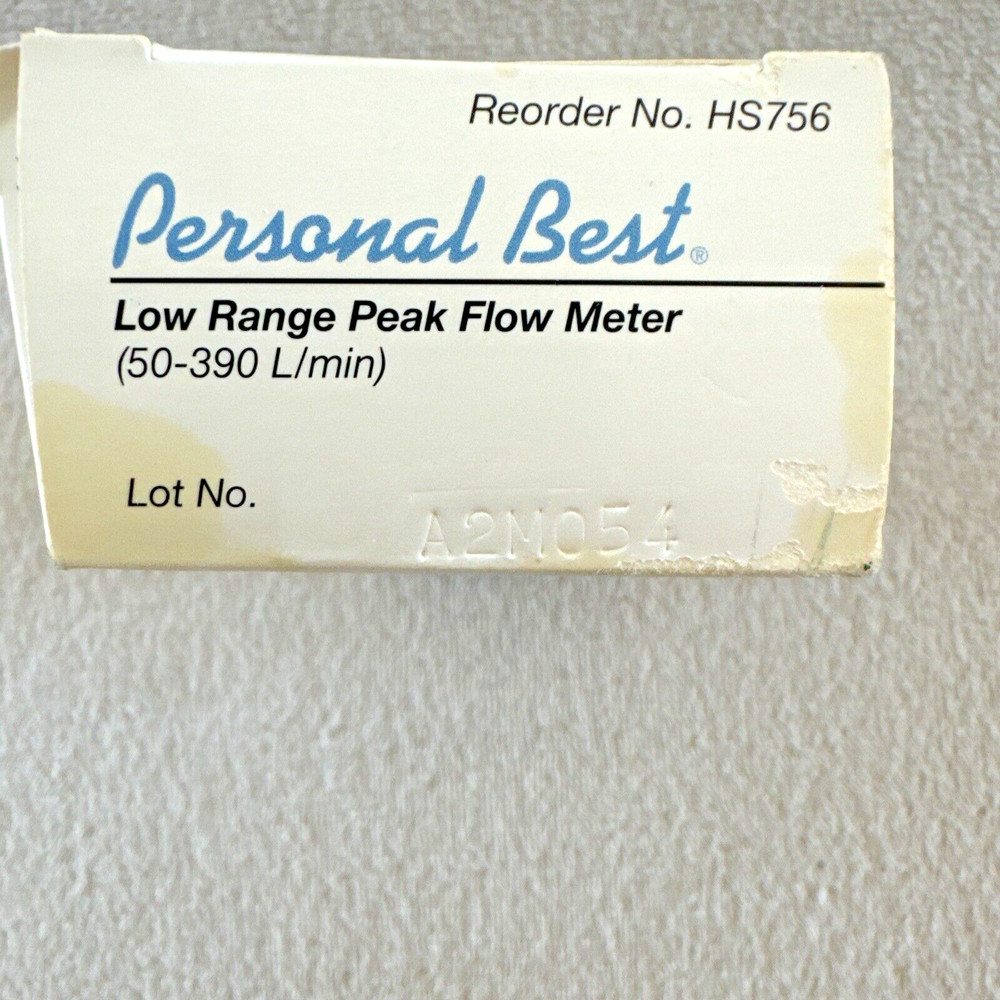 Personal best Peak Flow Meter Low Range Flow Peak Meter