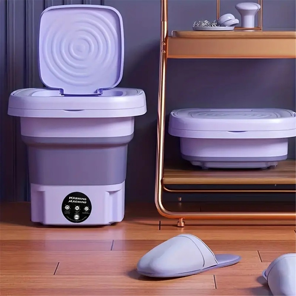 Mini Washing Machine 8L Folding Portable Sterilization Drying Laundry Machines