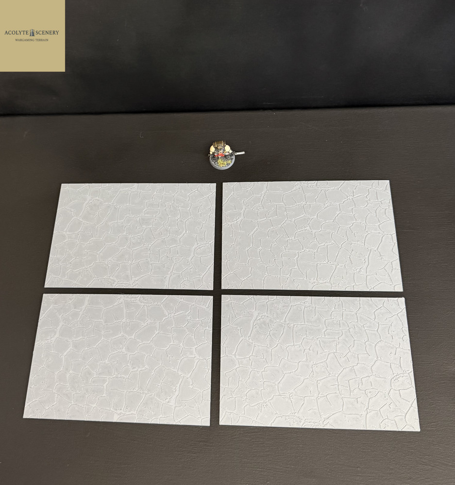 11th Edition Terrain Footprints Textured Set v2 compatible with Warhammer 40k