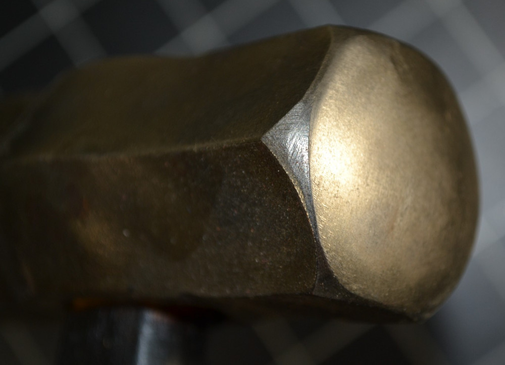 BLACKSMITH ROUNDING FORGING HAMMER - BLACKSMITH MADE - 2 1/2# - UNUSED