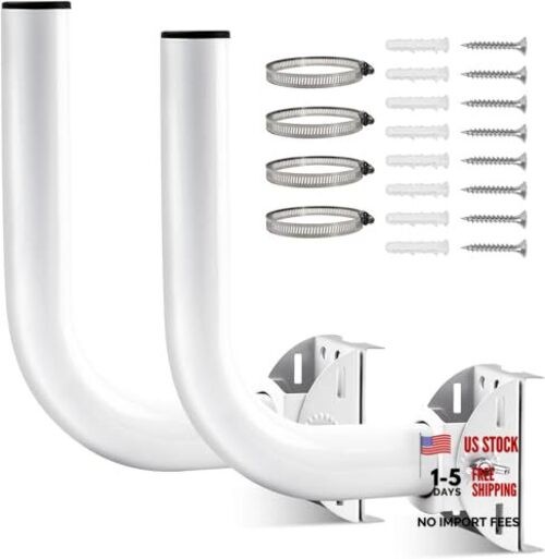 2 Pack Universal Wireless Bridge Bracket Mount, J Pole and Wall-Mounted