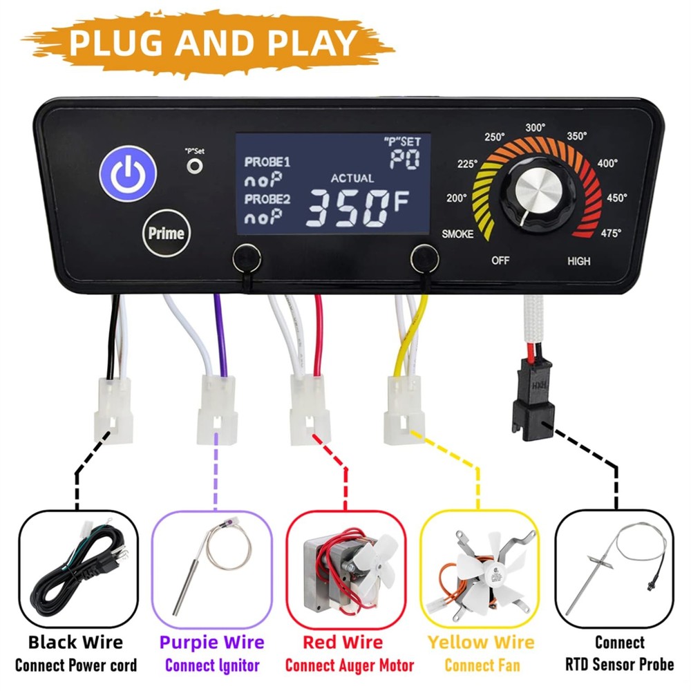 Upgraded Digital W/LCD Display Control Board Replacement Parts for Pit Boss...