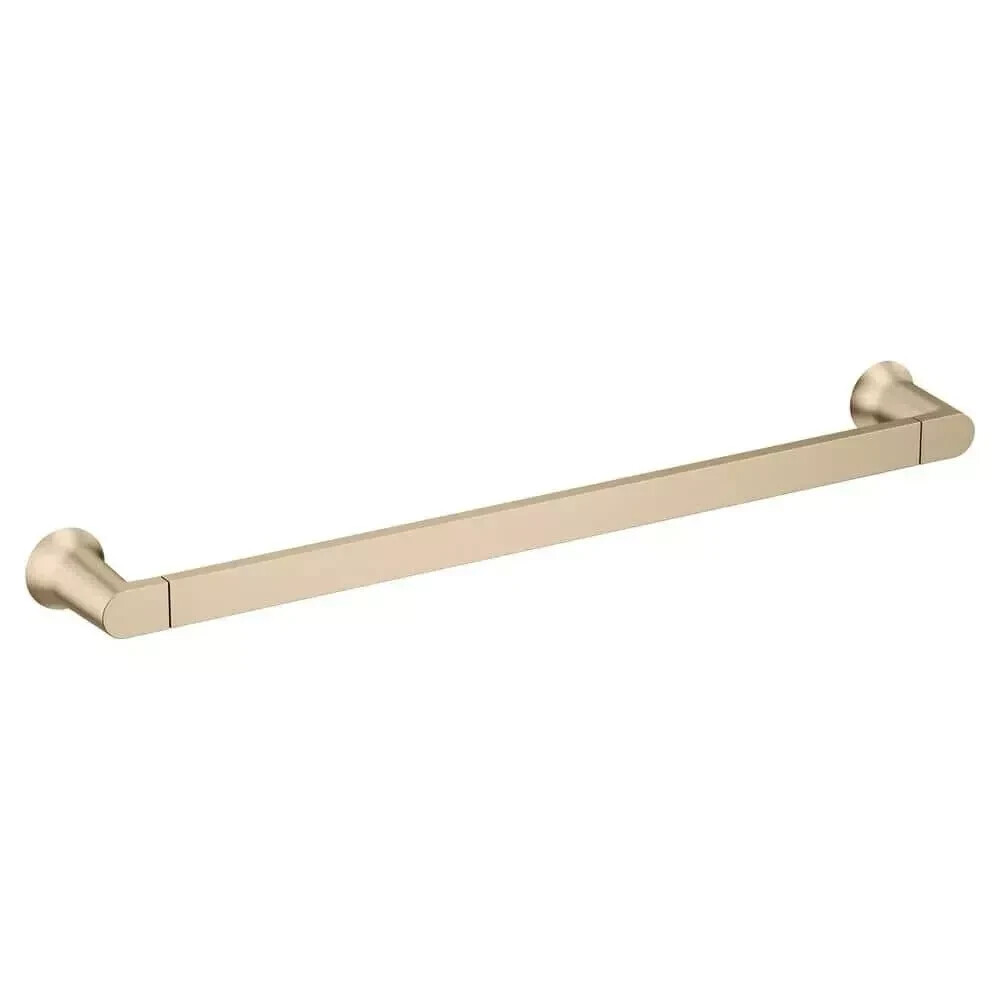 MOEN BH3618BZG Genta 18 in. Towel Bar in Bronzed Gold Finish