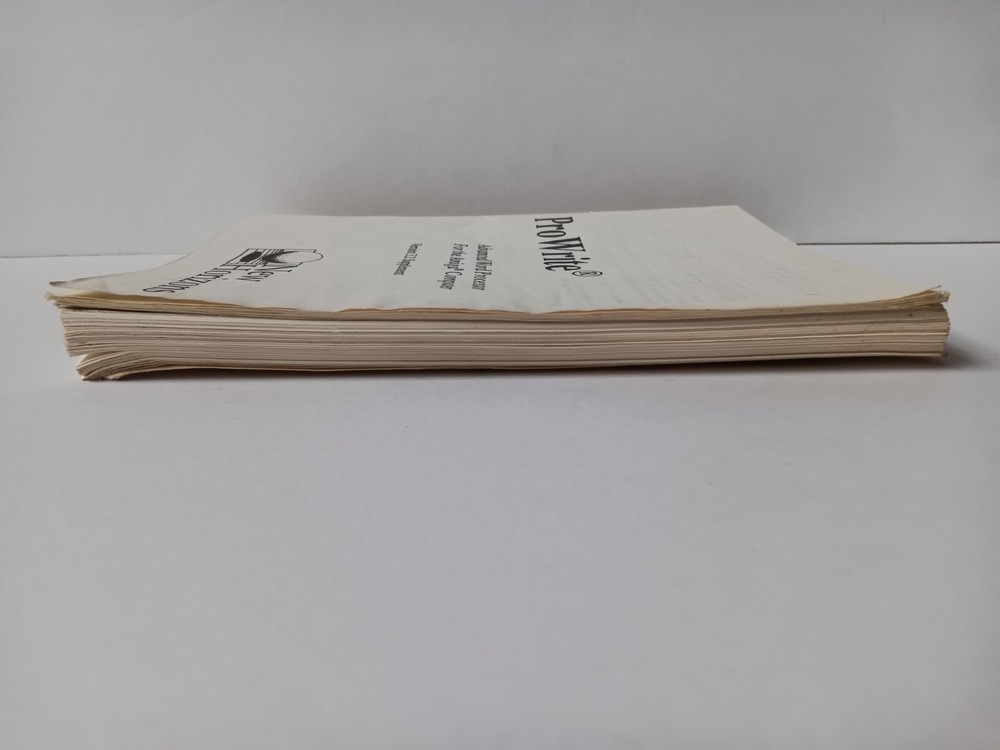 Amiga Pro Write Advanced Word Processor Manual & Supplement New Horizons