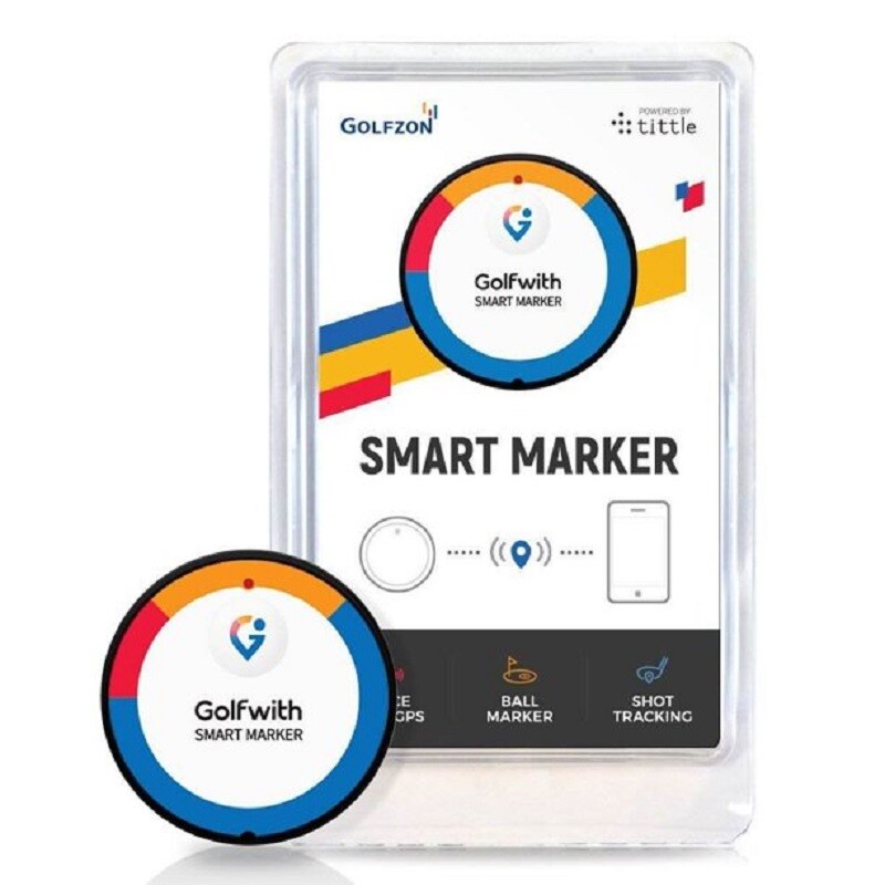 GOLFWITH SMART MARKER BLUETOOTH CONNECTED SHOT DISTANCE TRACKER *DISTRESSED PKG