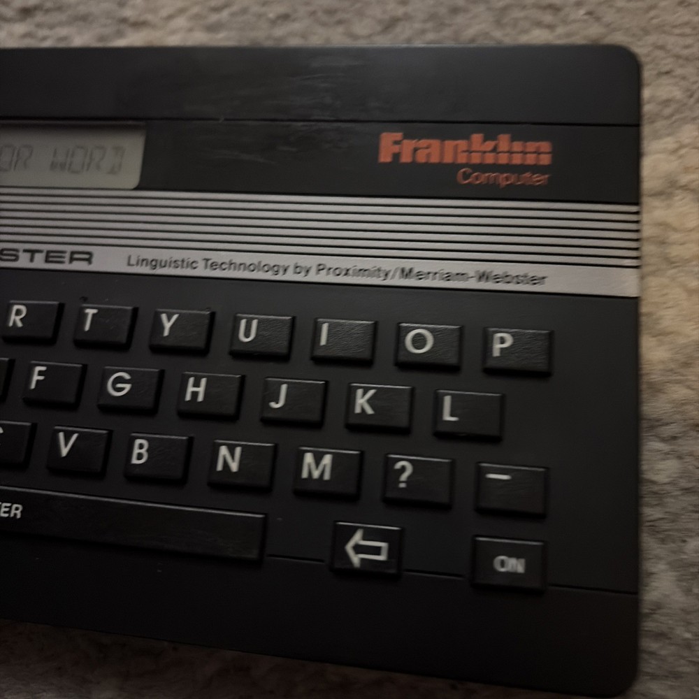 Vintage Franklin Computer SpellMaster Model SA-103, 1988, Tested, Spell Checker
