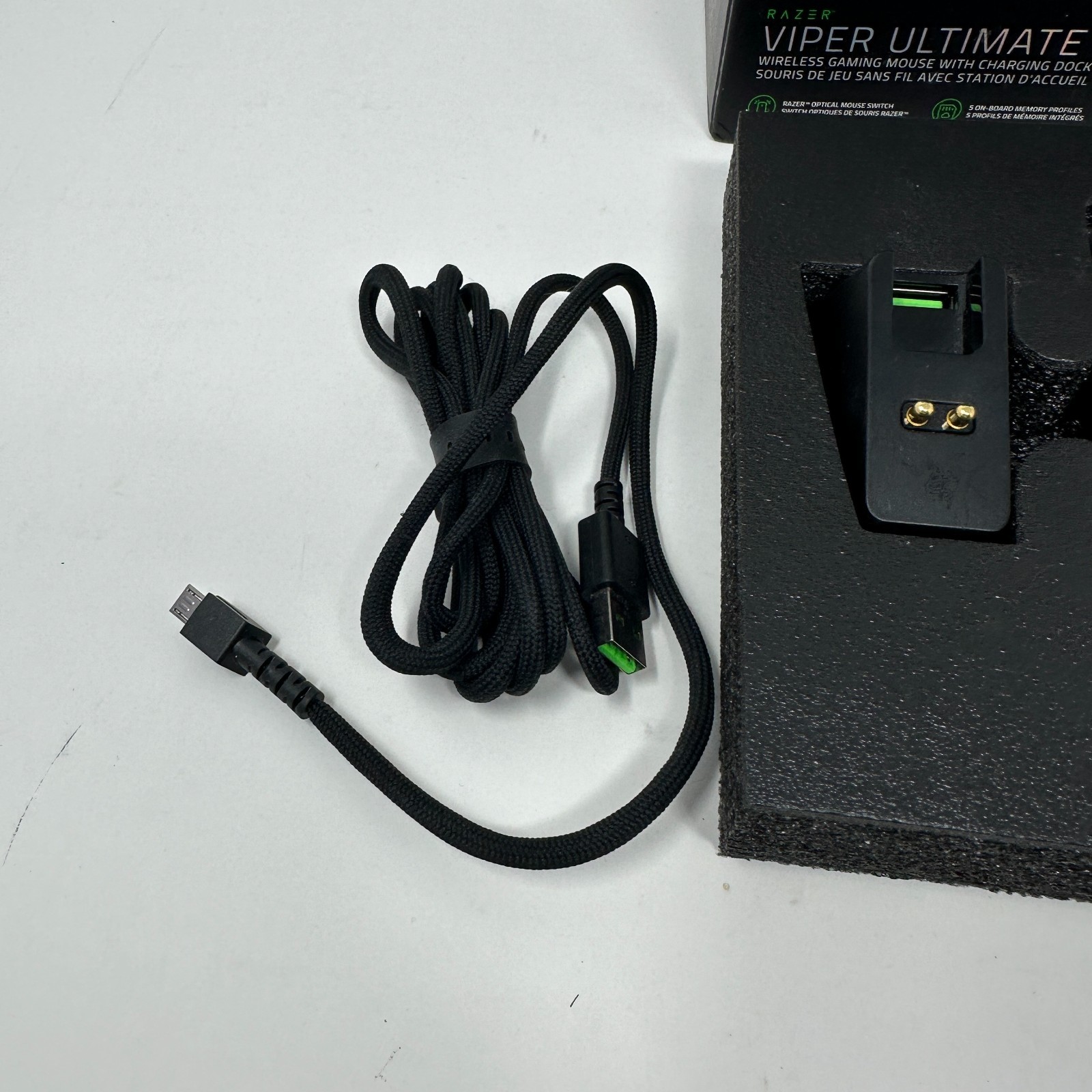 Razer Viper Ultimate Wireless Gaming Mouse RGB Dock Black - Pre-Owned