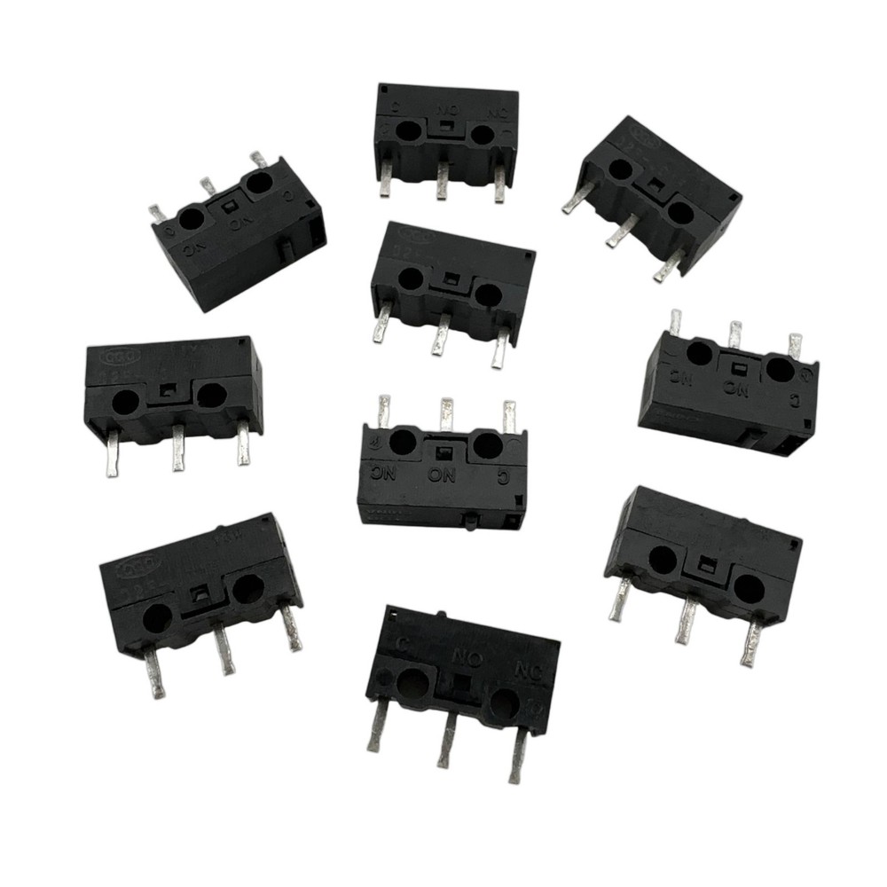 10 Pcs - Omron D2F-J01F Mouse Subminiature Button 3-Pin Micro Switch