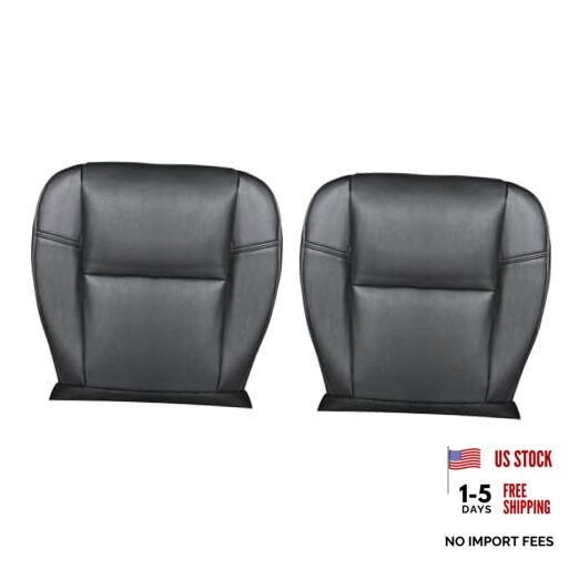 2 PCS Seat Covers Compatible with Escalade 2007-2014 Driver & Black Bottom