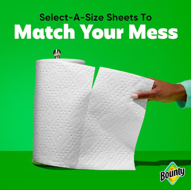 Bounty Double Plus 12 -Count Select-a-size Paper Towels