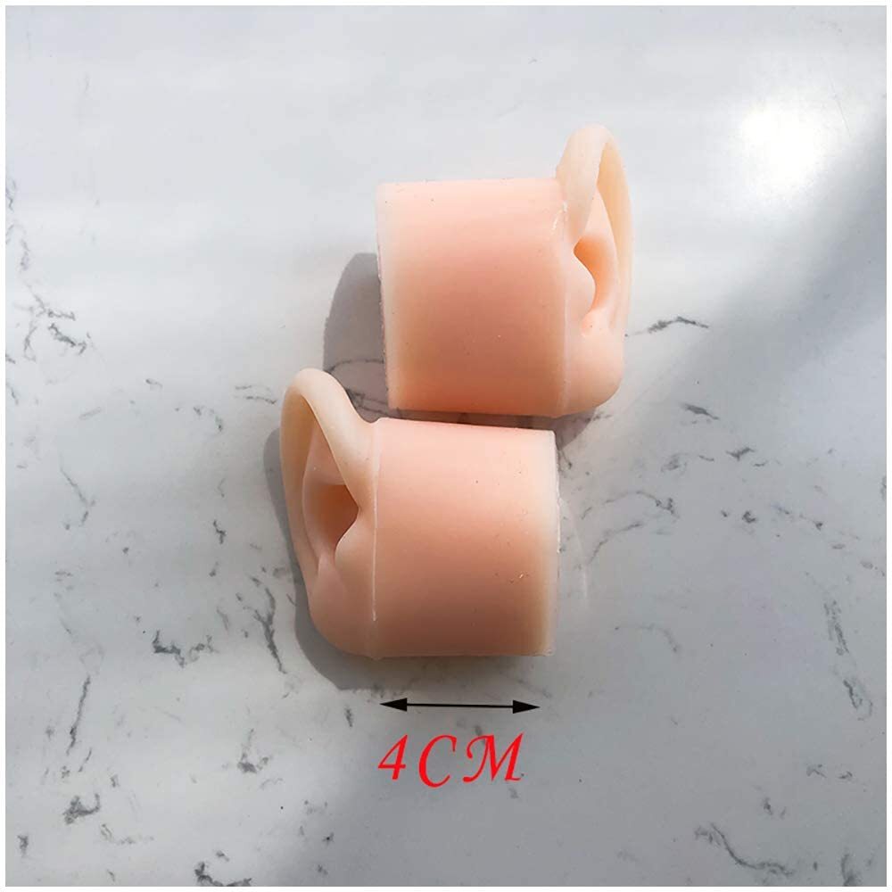 Simulation Silicone Ear Model - Soft Silicone Artificial Ear Model Ear Picking