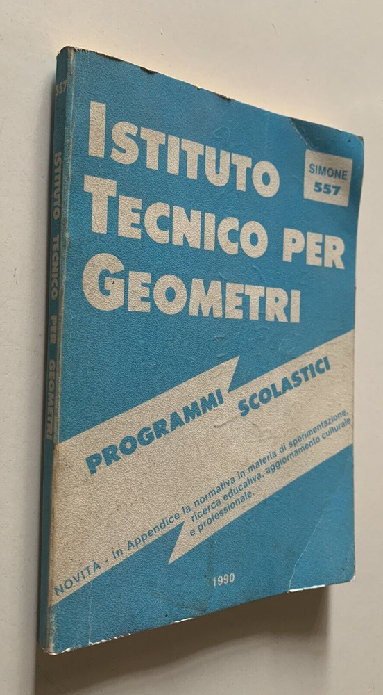 TECHNICAL INSTITUTE FOR GEOMETERS 1990 SCHOOL PROGRAMS SIMONE 557