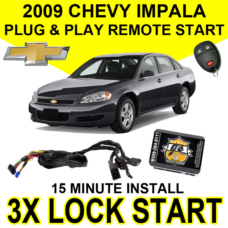 2009 CHEVY IMPALA V6 PLUG & PLAY REMOTE START SYSTEM EASY INSTALL CHEVROLET GM