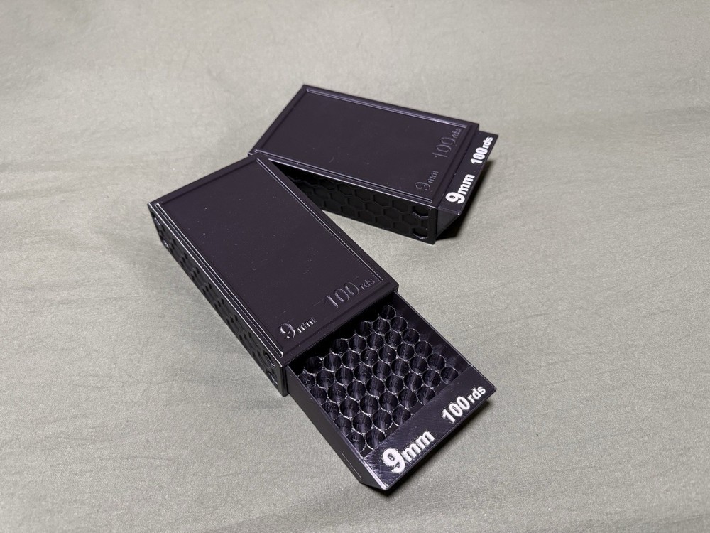 SlideCan 2.0, 9mm stackable .30 cal ammo can storage system