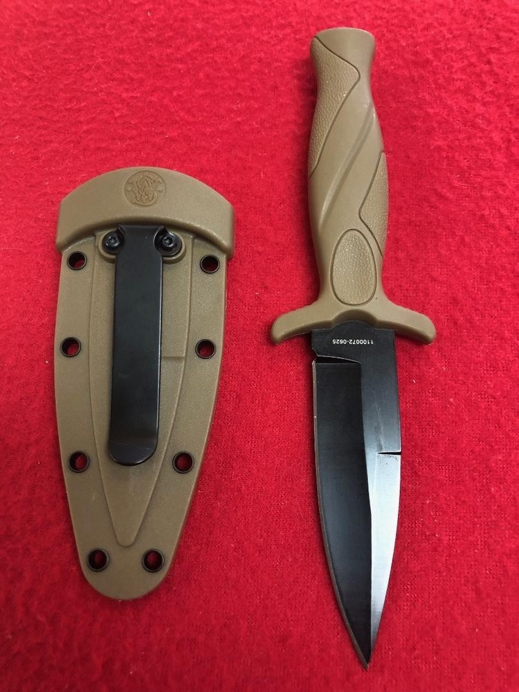 SMITH & WESSON HRT BOOT KNIFE TAN (NLG056378)