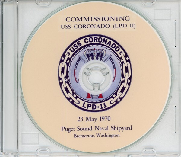 USS Coronado LPD 11 Commissioning Program 1970 CD Navy Plank Owners