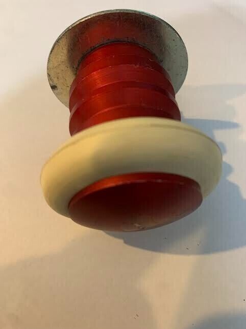 Red Metal Bumper Pool Posts with White Rubber And Design - Bumper Pool Posts